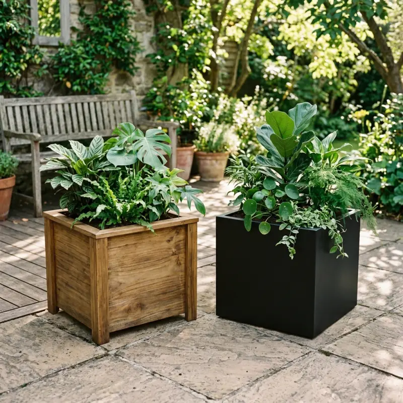 5 Pertimbangan Planter Box Kayu vs Besi untuk Outdoor