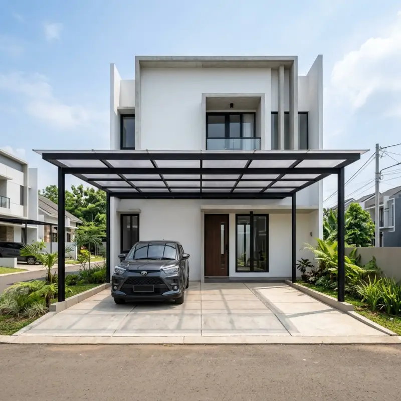 Cara Memilih Kanopi Carport Minimalis yang Serasi di Fasad