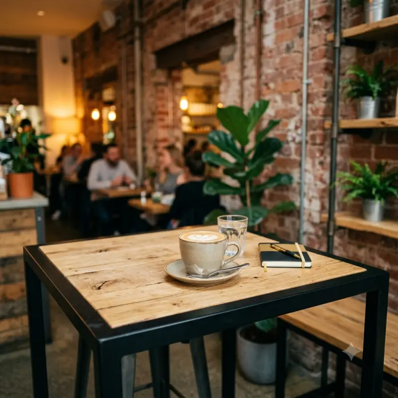 Material Meja Cafe: Kayu, Besi, atau Kombinasi?