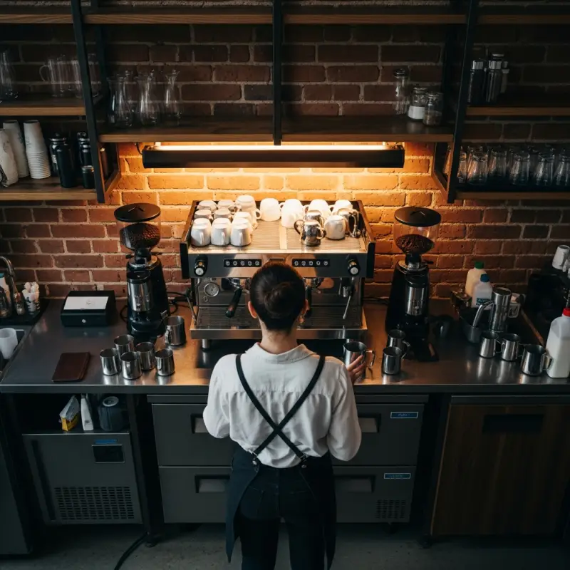 Meja Bar Cafe yang Salah Bikin Barista Cepat Lelah