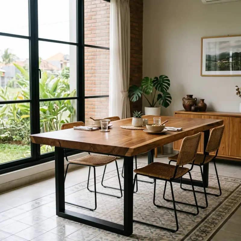 Meja Makan Awet Bertahun-tahun? Pilih Material Ini