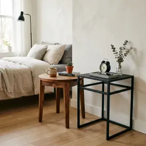 5 Perbedaan Side Table Kayu vs Besi yang Wajib Kamu Tahu