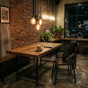 Cara Memilih Furniture Custom Cafe Gaya Industrial