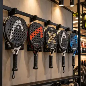Cara Pilih Rak Display Raket Padel agar Karbon Aman