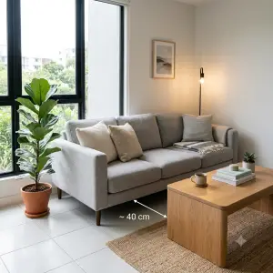 Jarak Ideal Coffee Table dan Sofa untuk Ruang Tamu Nyaman