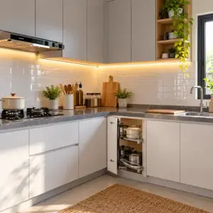 Kitchen Set Model L: Cara Memaksimalkan Sudut Dapur