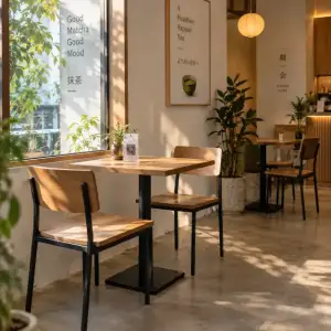 Set Meja Kursi Cafe yang Tepat untuk Konsep Matcha