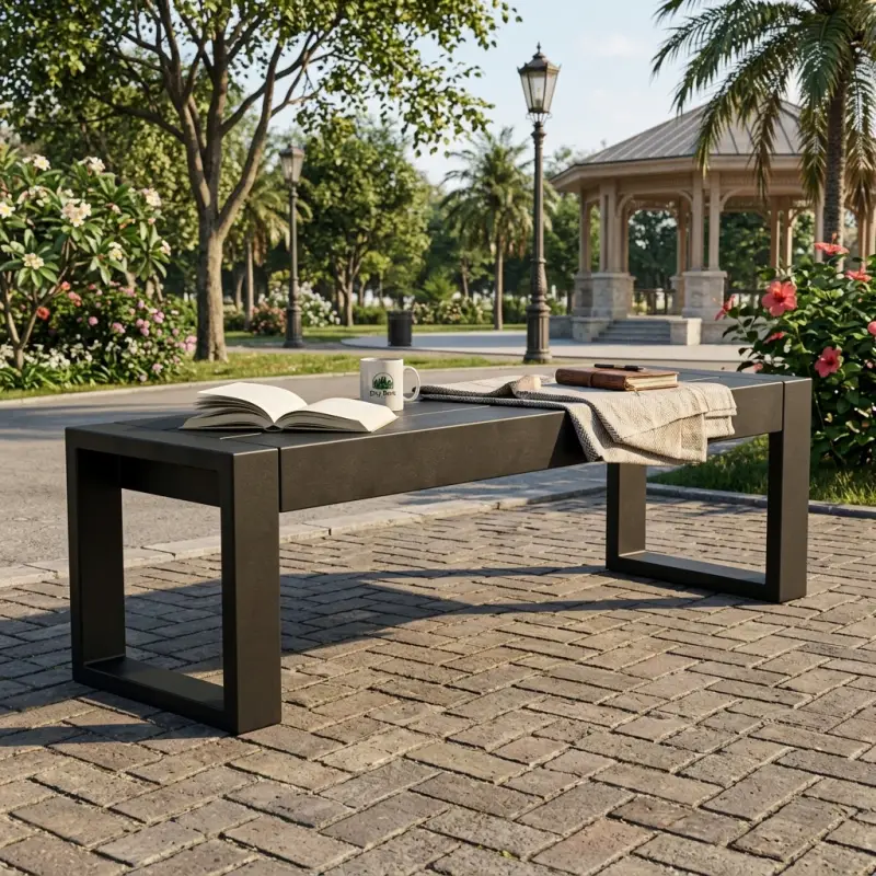 Bangku Taman Minimalis Rangka Besi Finishing Powder Coat [5]