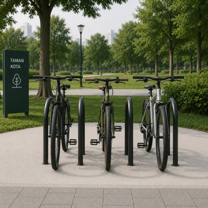 Bike Rack Arch Besi — Parkir Sepeda Outdoor [4]
