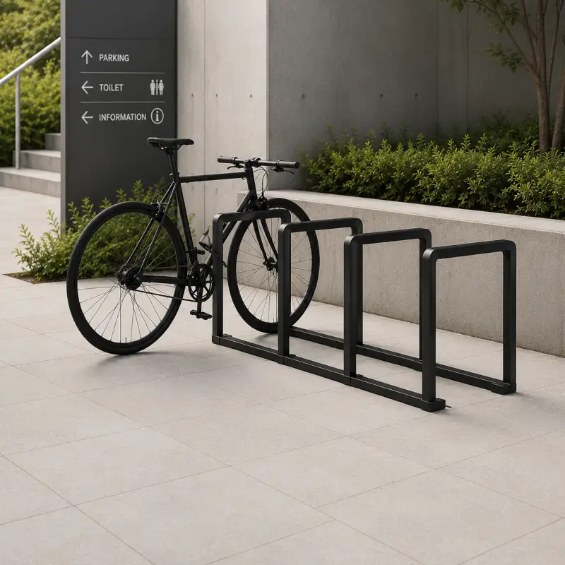 Bike Rack Besi Hollow Finishing Powder Coat 3 Slot [2]