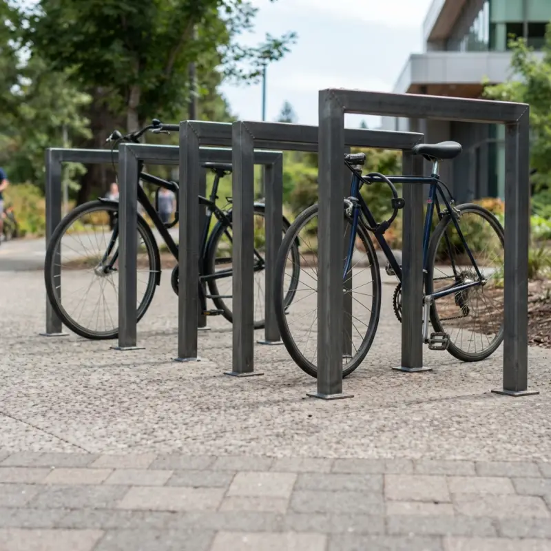 Bike Rack Besi Hollow Kotak untuk Area Publik [4]