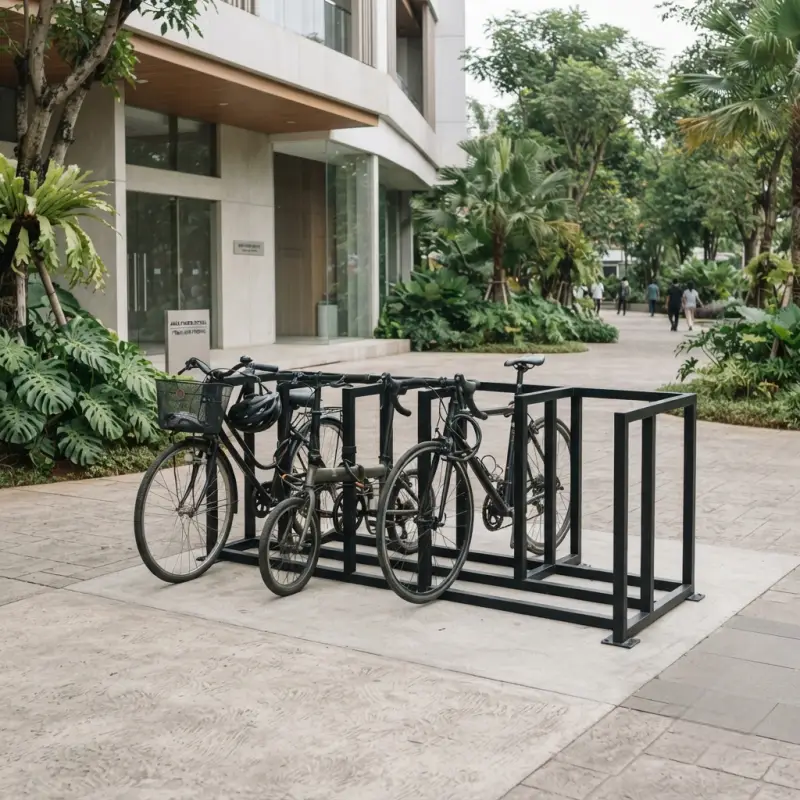 Bike Rack Besi Hollow Modular 4 Slot – Parkir Sepeda Outdoor [4]