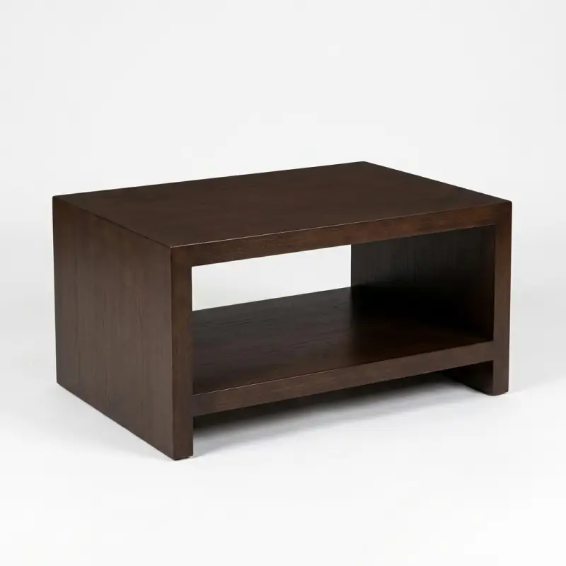 Coffee Table Kayu Solid Rak Bawah Open Shelf [2]