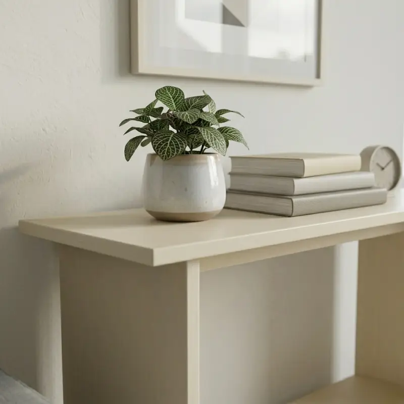 Console Table Kayu Minimalis dengan Rak Bawah [4]