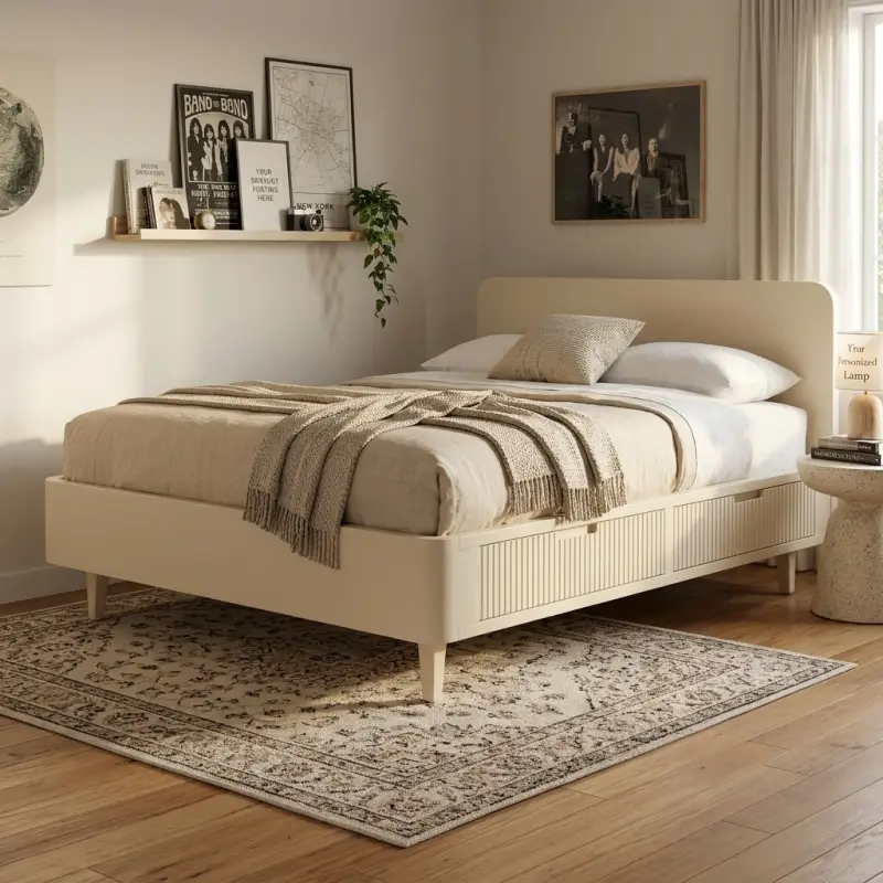 Dipan Laci Bawah Gaya Scandinavian Minimalis [3]