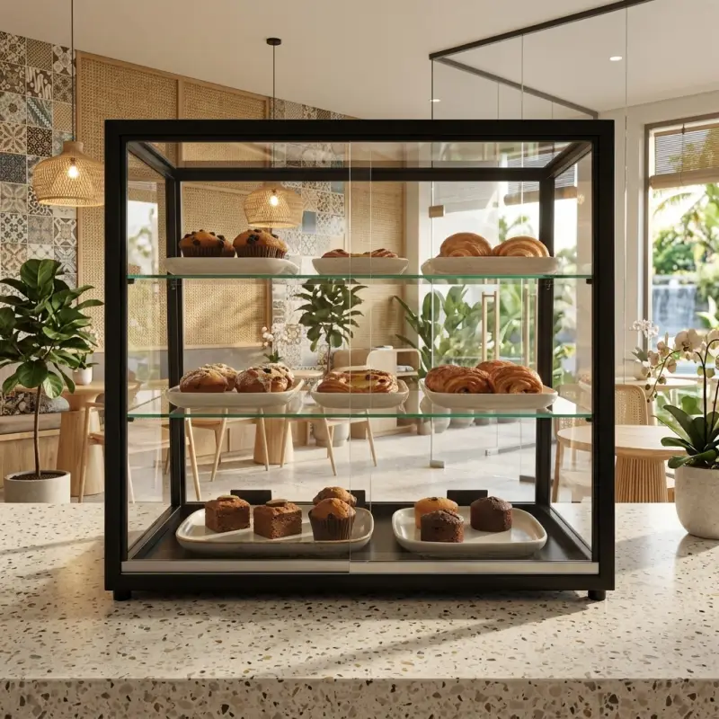 Display Case Pastry Rangka Besi 3 Susun [3]