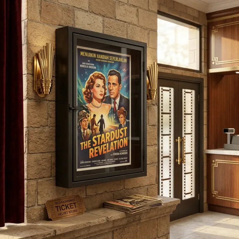 Display Case Poster Besi Pintu Kaca Dinding [3]