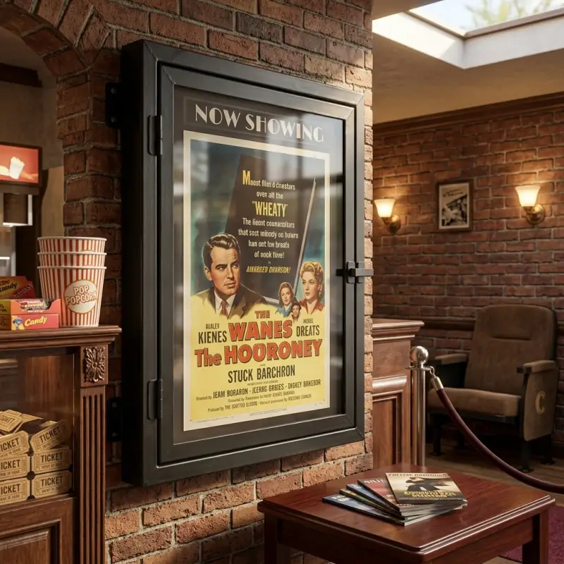 Frame Display Poster Dinding Pintu Kaca Besi [3]