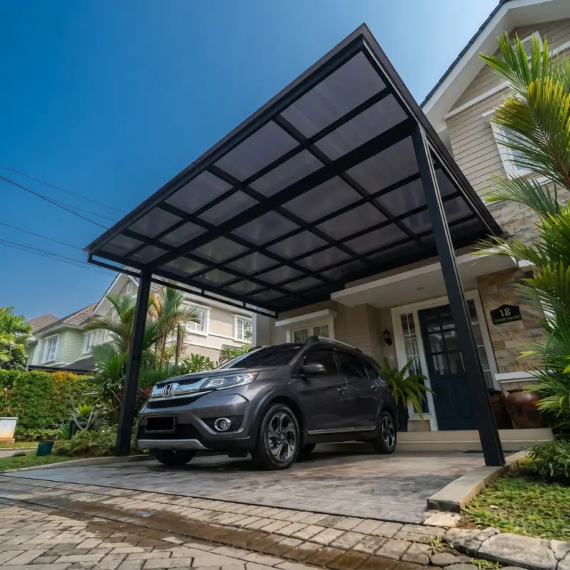 Kanopi Carport Besi Hollow Atap Polycarbonate [3]
