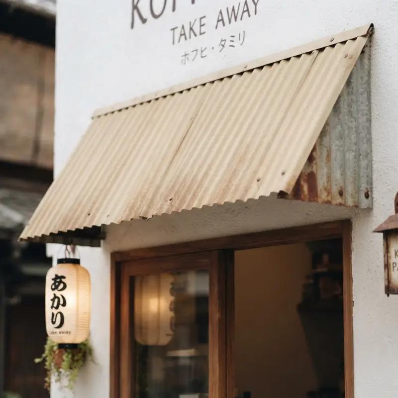 Kanopi Jendela Atap Gelombang Besi Finishing Rustic [3]