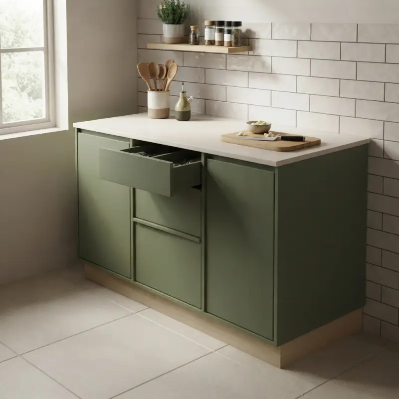 Kitchen Base Cabinet 2 Pintu 3 Laci Finishing Matte [5]