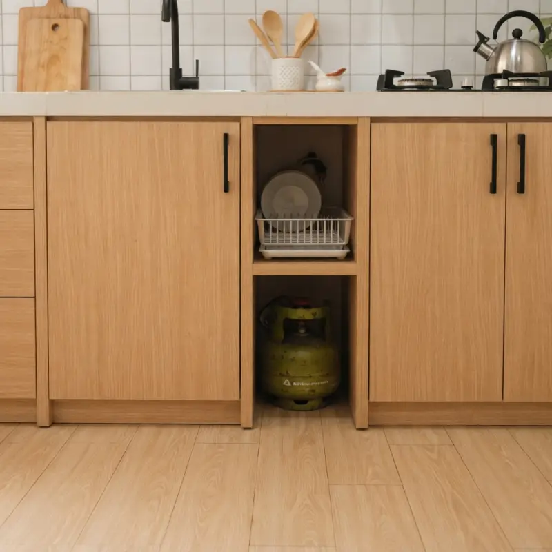 Kitchen Cabinet Minimalis Set Atas Bawah Finishing HPL [4]