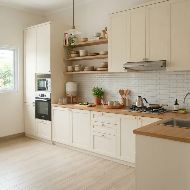 Kitchen Set L-Shape Pintu Shaker Finishing Duco [3]