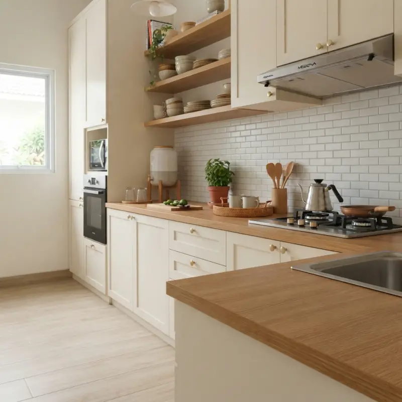 Kitchen Set L-Shape Pintu Shaker Finishing Duco [4]