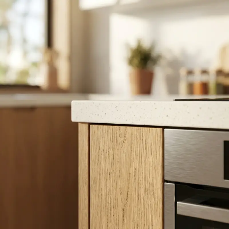 Kitchen Set Minimalis Two-Tone Oak White [3]
