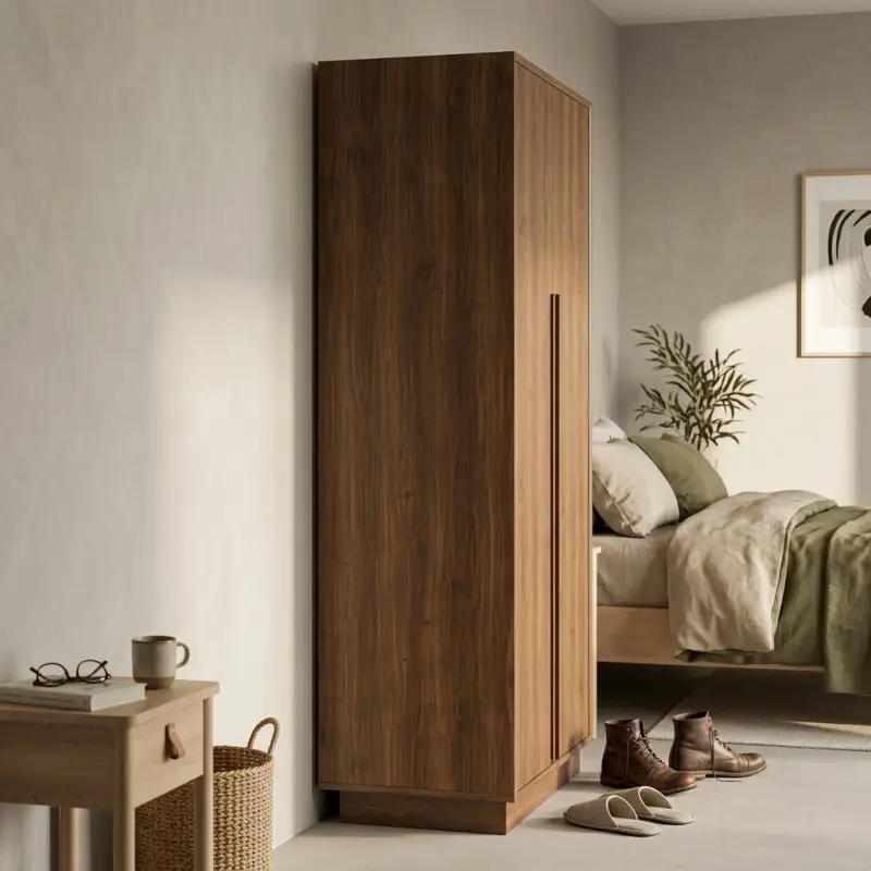 Lemari Pakaian 2 Pintu Finishing Walnut [3]