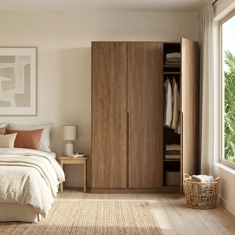 Lemari Pakaian 4 Pintu Finishing Walnut [3]