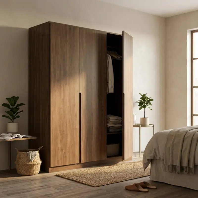 Lemari Pakaian 4 Pintu Finishing Walnut [4]
