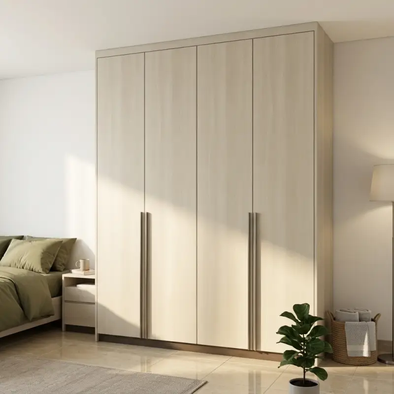 Lemari Pakaian 4 Pintu Swing Finishing Woodgrain [5]