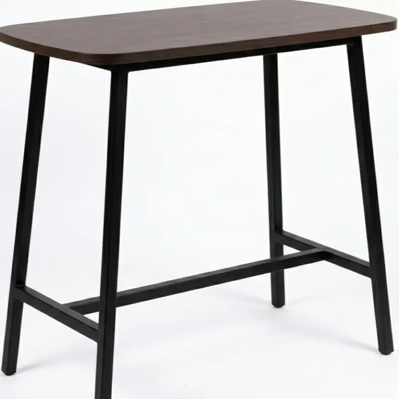 Meja Bar Kaki Besi Rangka H-Brace Top Kayu [1]