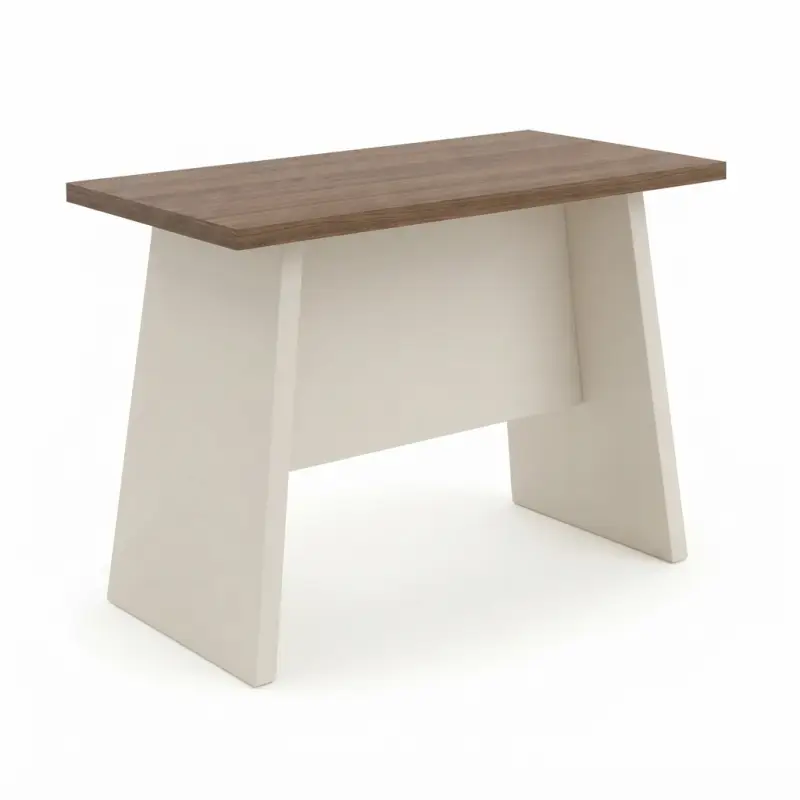 Meja Bar Panel Kaki Trapesium Top Kayu Walnut [5]