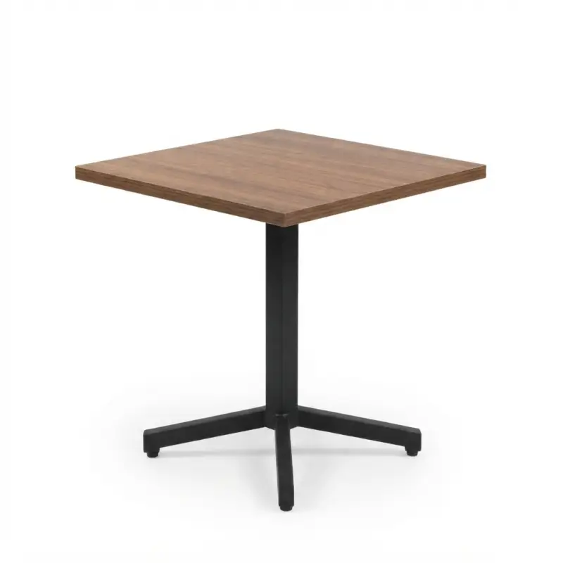 Meja Cafe Kayu Top Panel Kaki Besi X-Base [5]