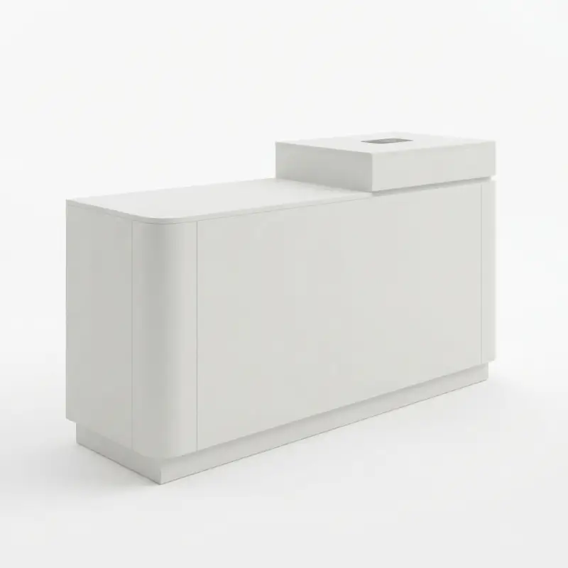 Meja Kasir Minimalis Finishing Doff untuk Toko Retail [5]