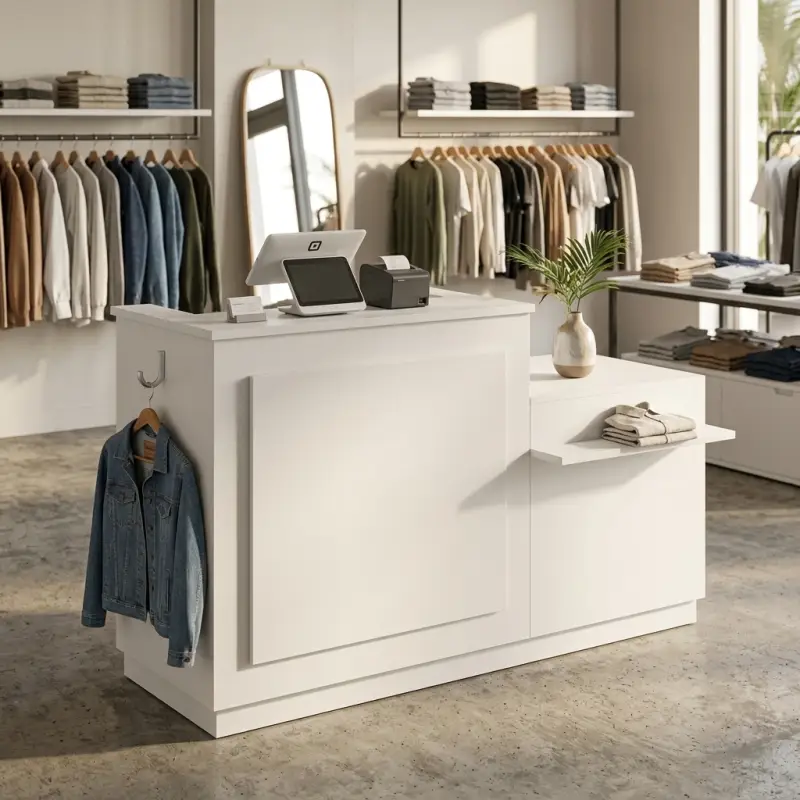 Meja Kasir Minimalis Side Counter untuk Toko Retail [3]