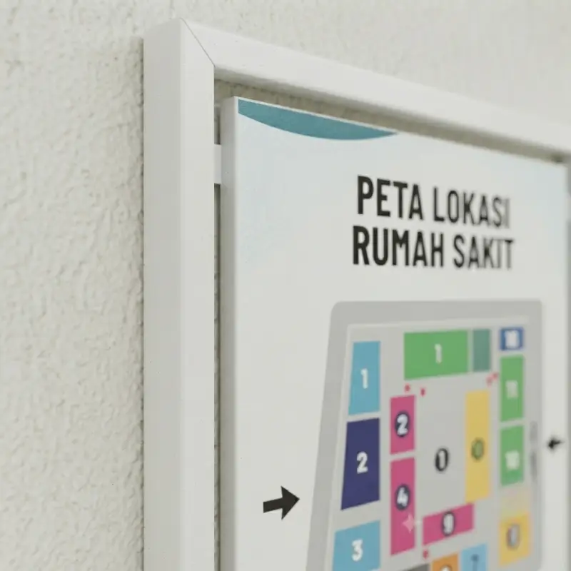 Papan Informasi Bingkai Metal Dinding [4]