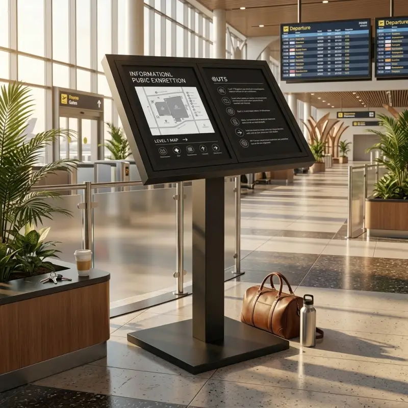 Papan Informasi Pedestal Tilted Display [5]