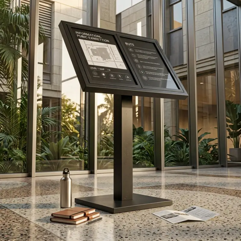 Papan Informasi Pedestal Tilted Display [6]