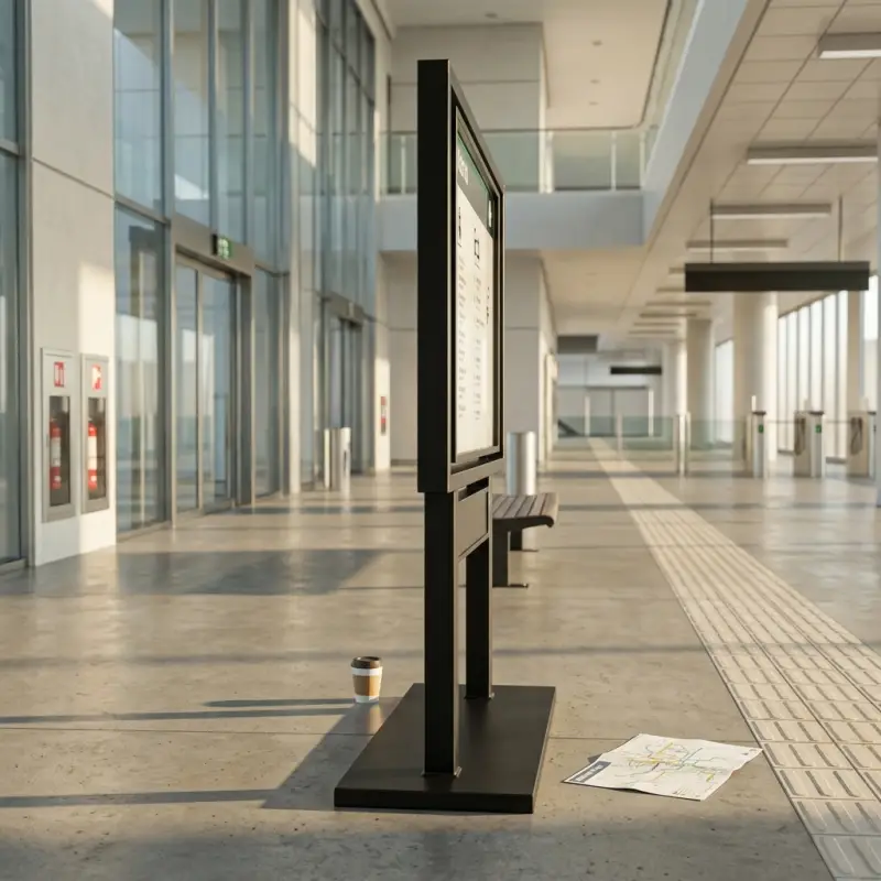 Papan Informasi Standing Besi Finishing Powder Coat [3]