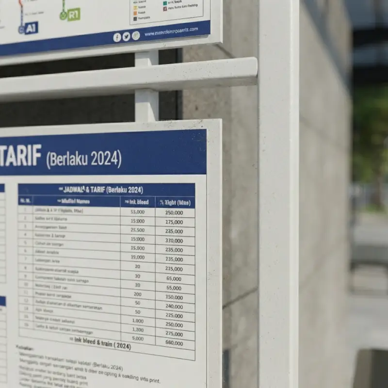 Papan Informasi Tiga Panel untuk Halte & Ruang Publik [2]
