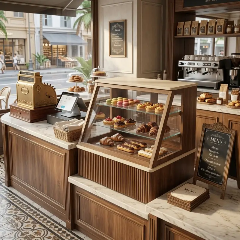 Pastry Display Case Kayu Kaca 3 Susun [3]