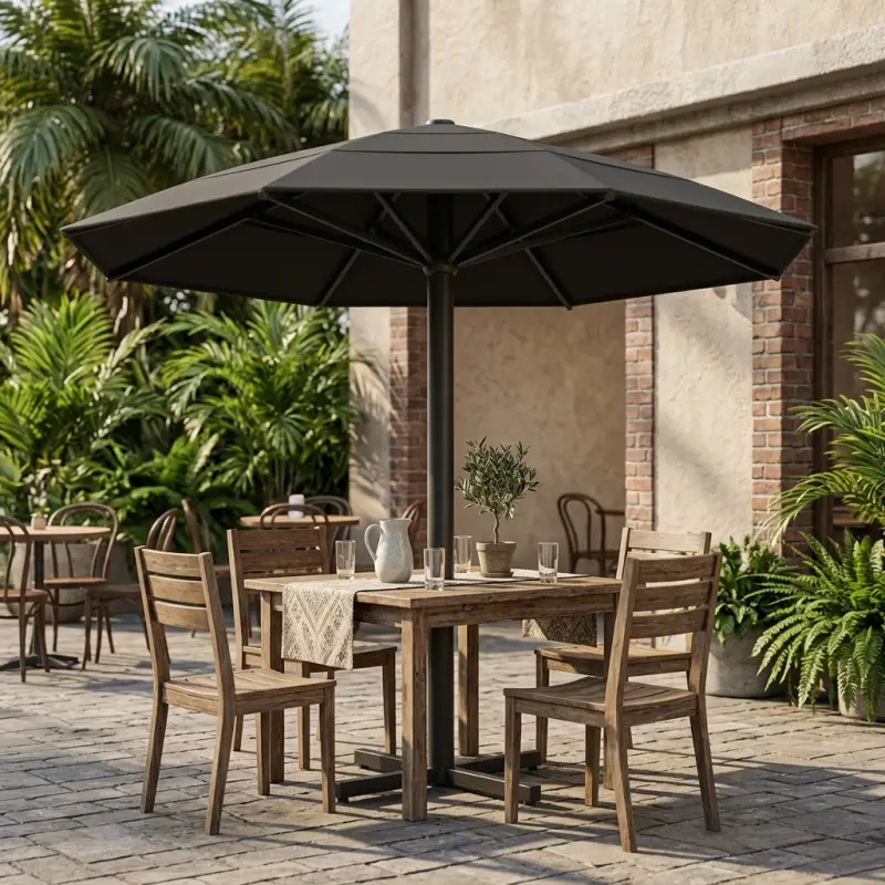 Payung Taman Outdoor Tiang Tengah untuk Area F&B dan Hospitality [4]