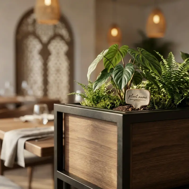 Planter Box Besi Kayu dengan Kaki Elevated [4]