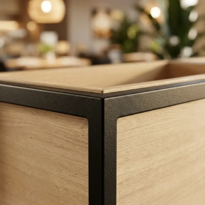 Planter Box Besi Kayu Dua Kompartemen [5]