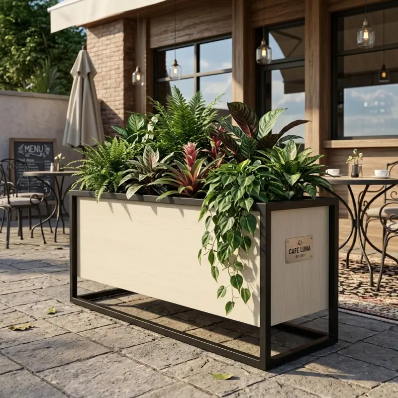 Planter Box Besi Kayu Rangka Industrial [2]