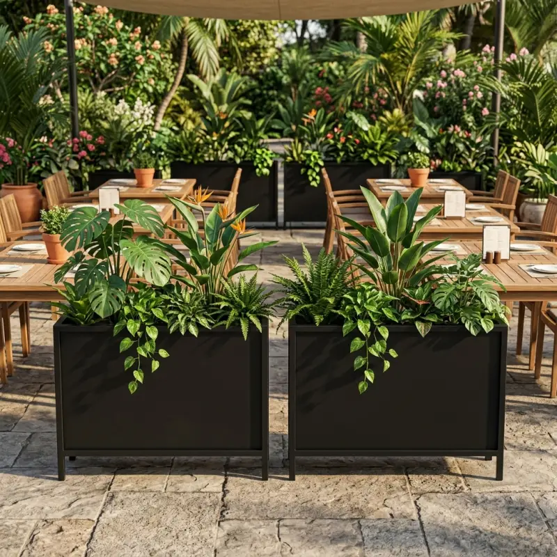 Planter Box Besi Standing Partisi Tanaman [3]
