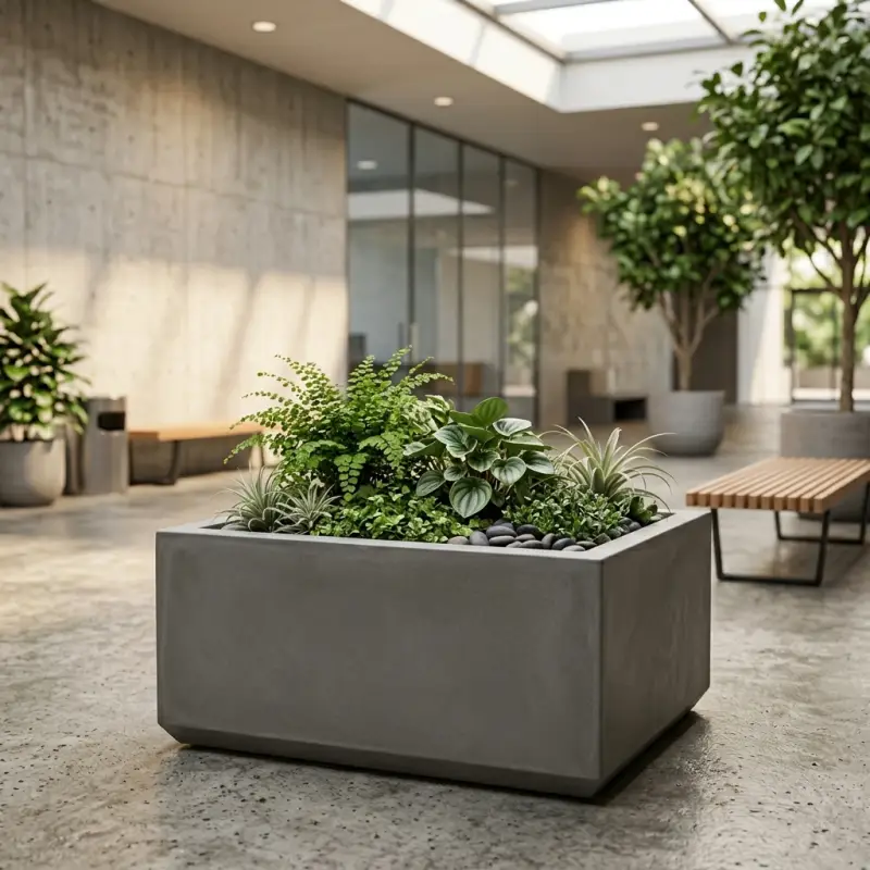Planter Box Beton Persegi Finishing Matte [2]